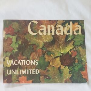 Canada Vacations Unlimited Vtg 1950's Vacation Brochure Travel Guide Collectible